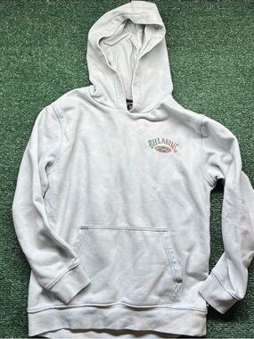 Billabong Light Gray Hoodie with Subtle Chest Logo - Men's
